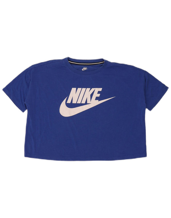 Tricou grafic supradimensionat pentru femei Nike Top UK 10 Small Blue Modal