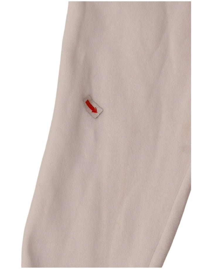 Pulover pentru femei FILA, cu grafic, cu fermoar, cu gât, UK 16, mare, alb, bumbac