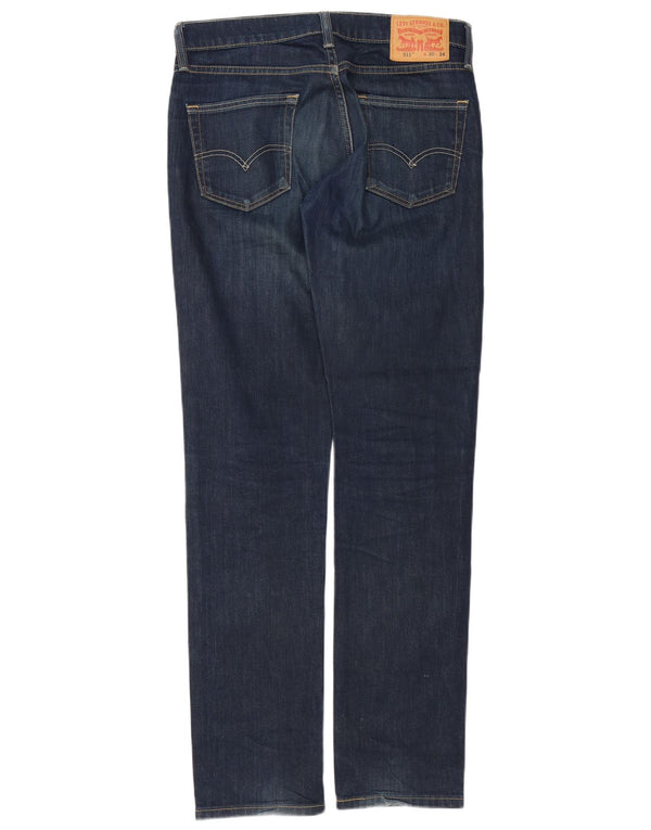 Blugi pentru bărbați 511 Slim LEVI'S L30 L34 Bumbac bleumarin