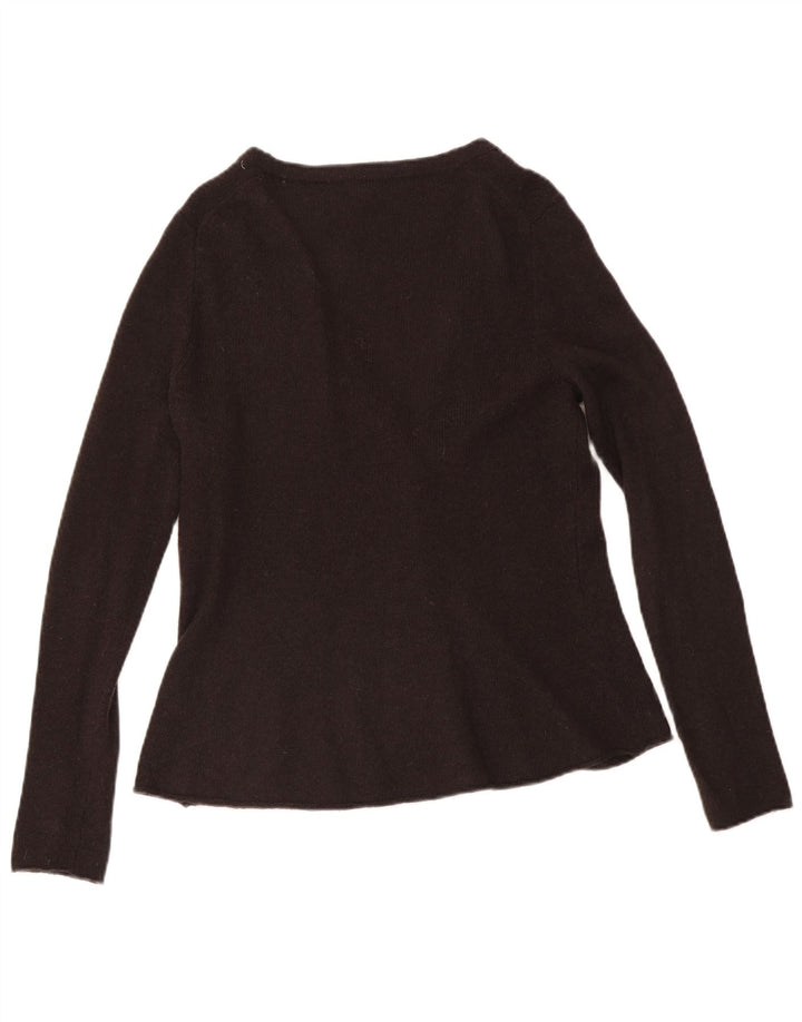 Pulover cardigan Hobbs pentru femei UK 14 Medium Brown Lambswool