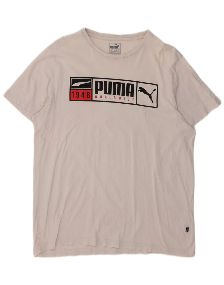 Tricou grafic Puma pentru bărbați Top XL Bumbac alb