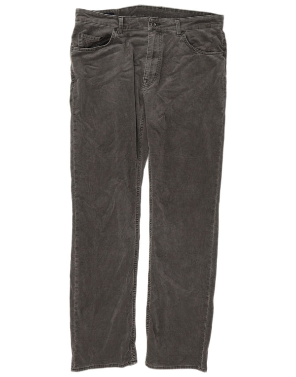 Gant Pantaloni Jason drepti pentru bărbați, din catifea, L38 L36, gri bumbac