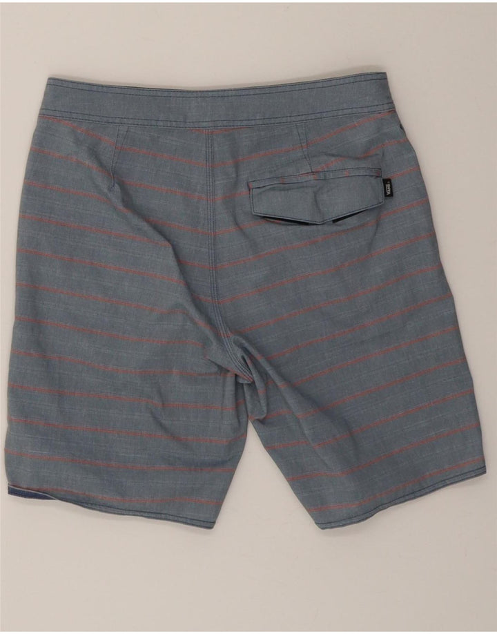 VANS Mens Swimming Shorts Small  Blue Striped Cotton Vintage Vans and Second-Hand Vans from Messina Hembry 