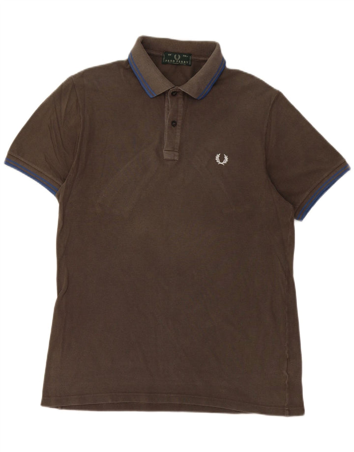 FRED PERRY Tricou polo pentru bărbați, bumbac gri mediu