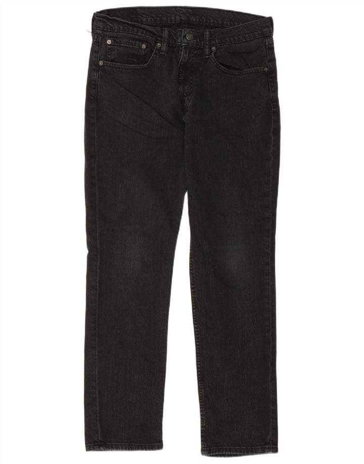 Blugi drepti pentru bărbați Levi's W34 L30 bumbac negru