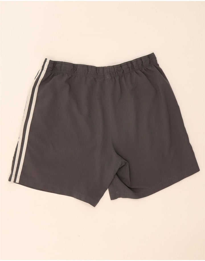 Pantaloni scurți sport Adidas pentru bărbați, mari, gri, poliester