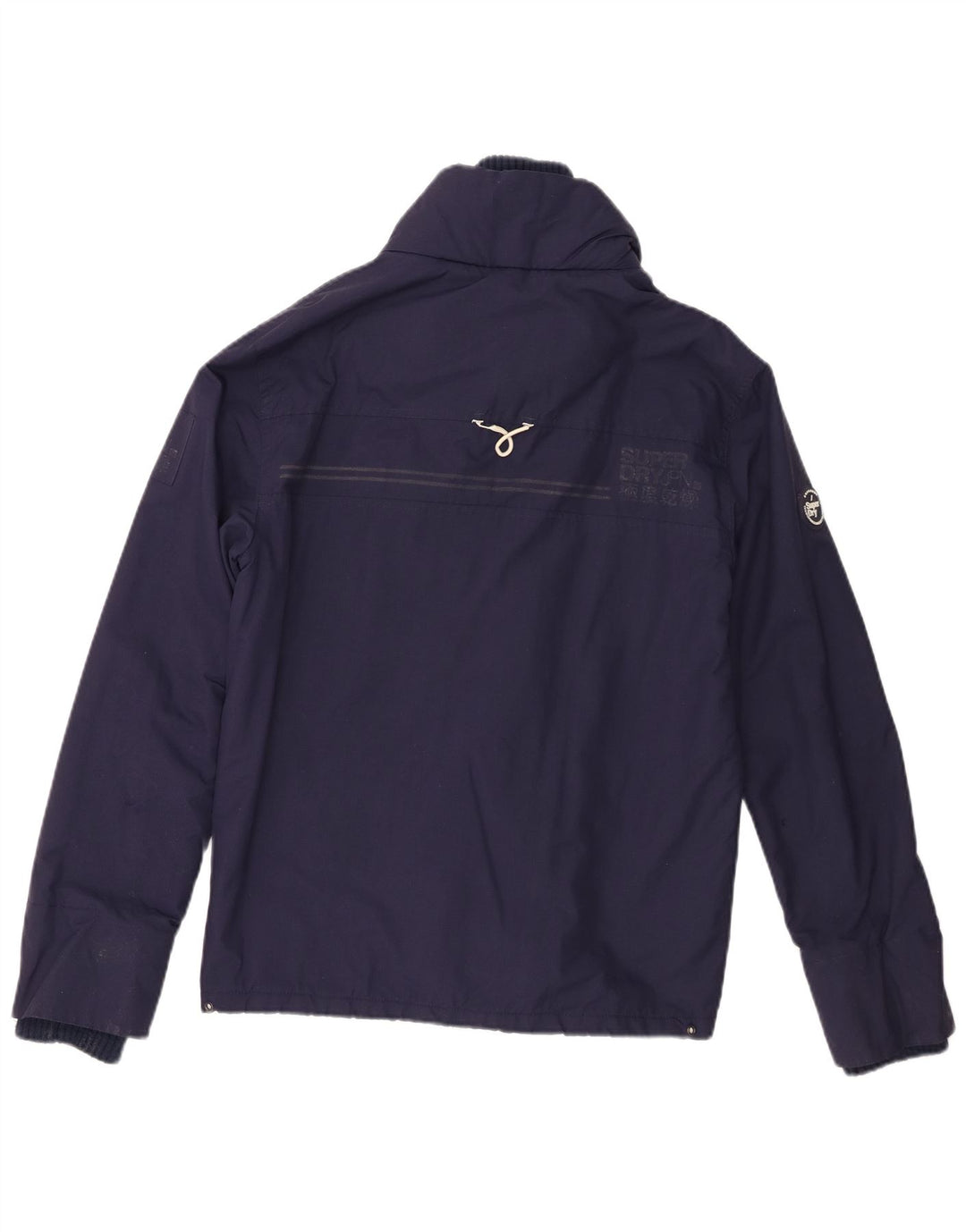 Superdry Windtrekker Windbreaker Jacket pentru femei UK 10 Mic bleumarin