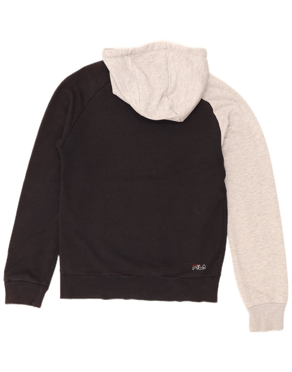 Pulover Fila Graphic Regular Fit pentru bărbați XS, bumbac color bloc, negru