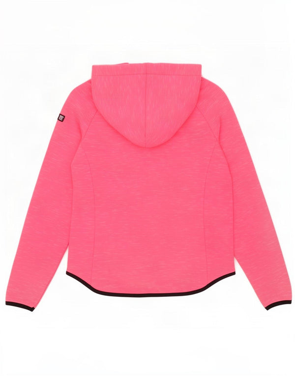 Jachetă de trening Superdry pentru femei cu glugă, UK 10 Small Pink Flecked