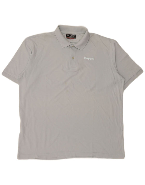 Cămașă polo pentru bărbați Kappa 2XL, bumbac albastru