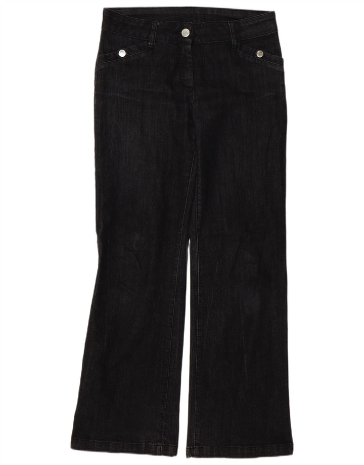 Blugi pentru femei WALLIS Bootcut UK 12 Medium W32 L32 Bumbac negru