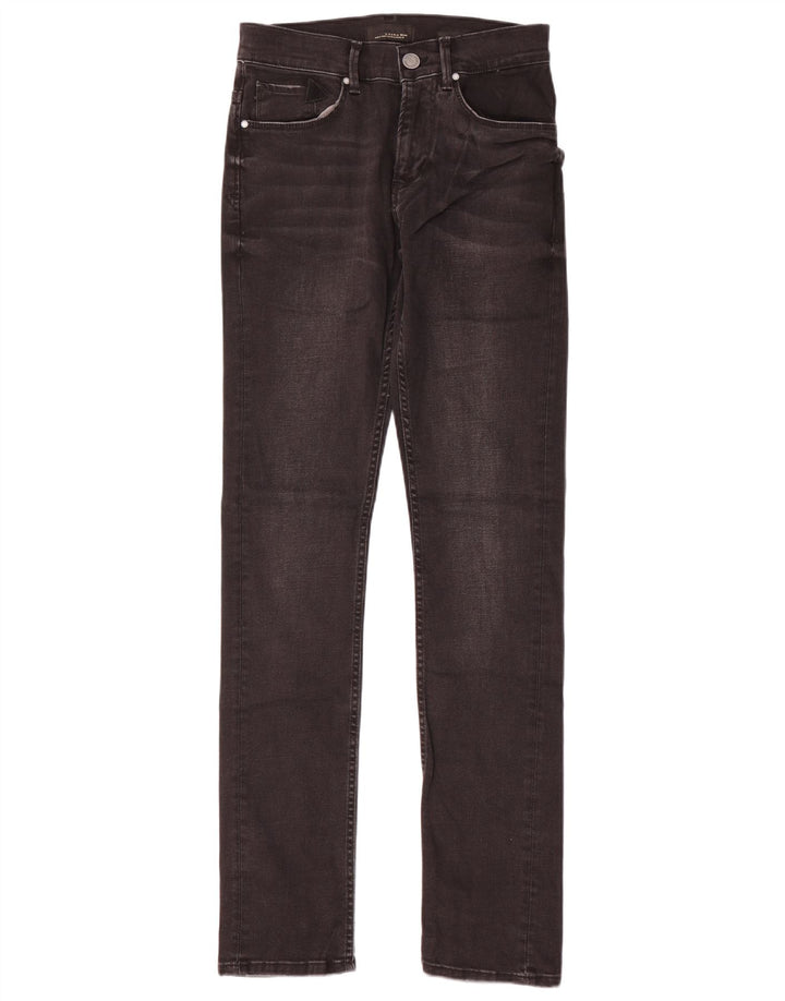 Blugi slim pentru bărbați Zara EU 38 Mici L30 L33 Bumbac negru