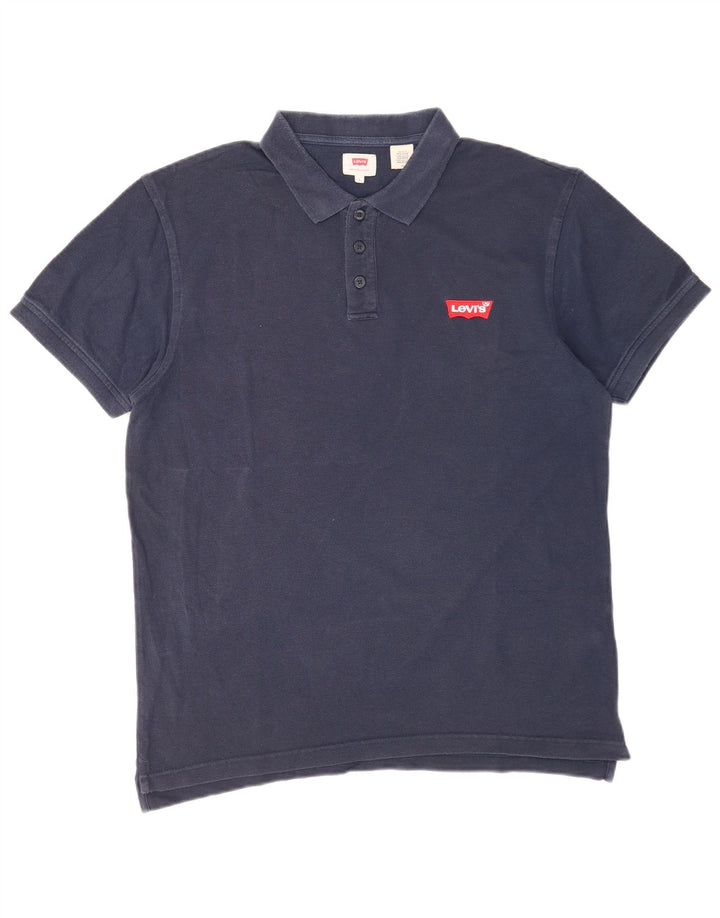 Cămașă polo Levi's pentru bărbați, mare, bleumarin, bumbac