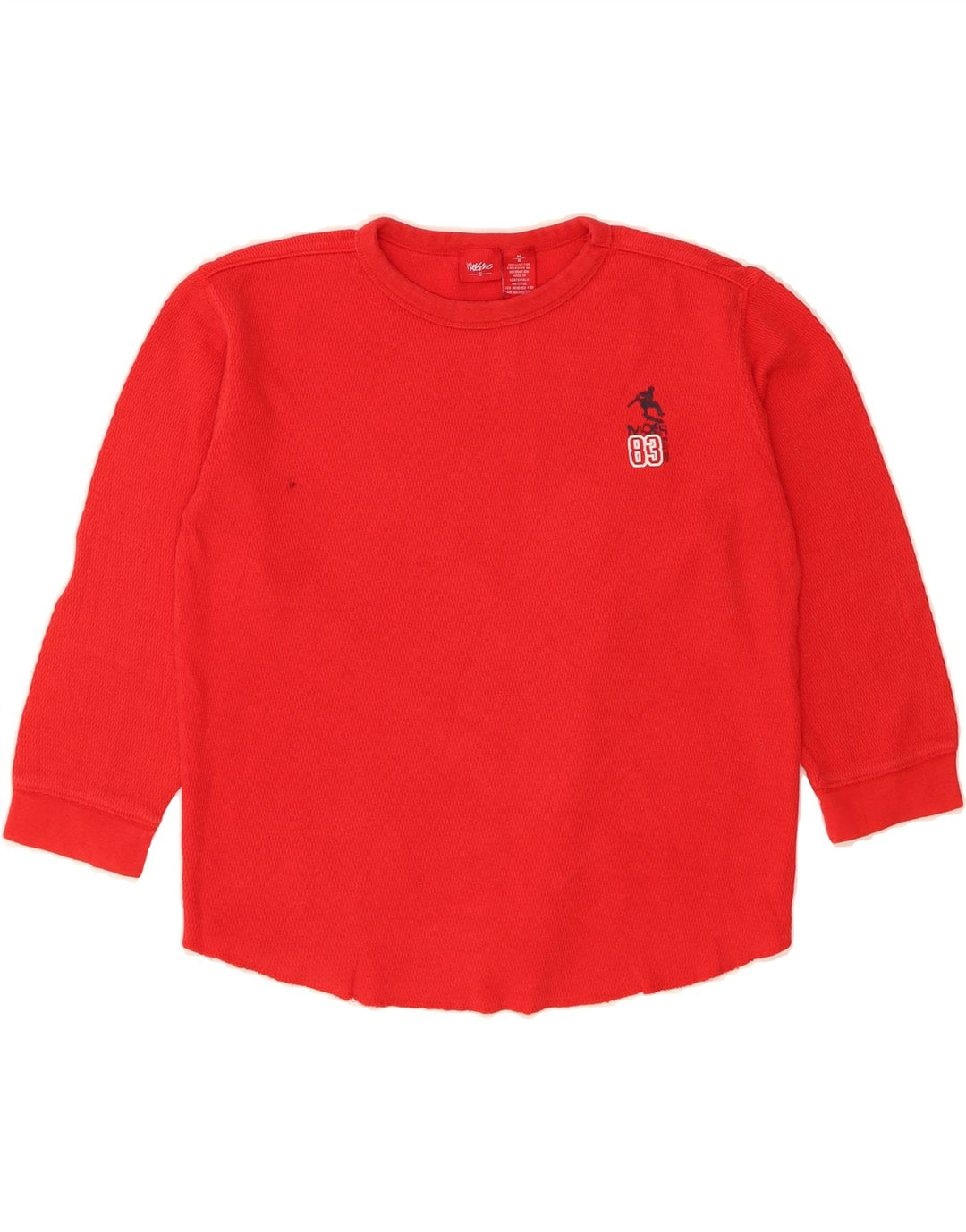 MOSSIMO Womens Crop Sweatshirt Jumper US 8 Medium Red Cotton Vintage Mossimo and Second-Hand Mossimo from Messina Hembry 