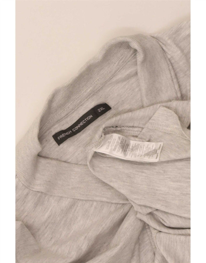 Tricou polo pentru bărbați French Connection 2XL bumbac gri