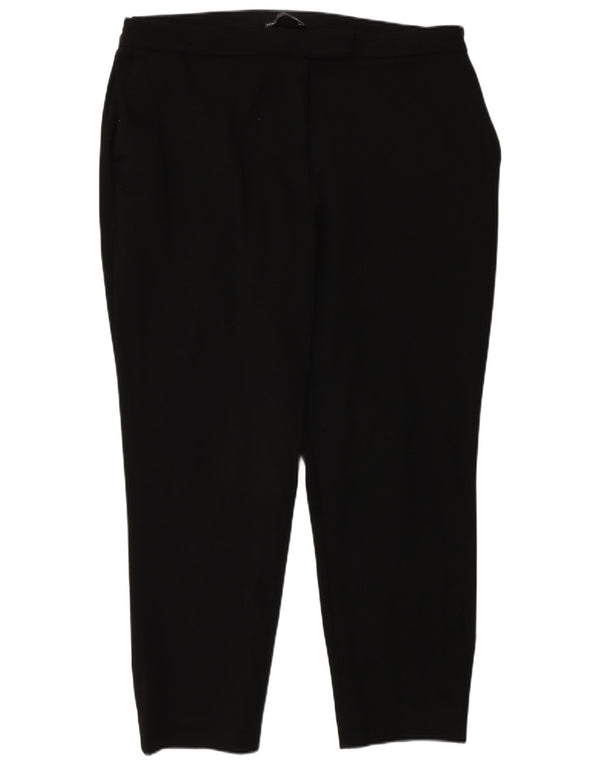 Pantaloni tăiați pentru femei Marks & Spencer UK 20 2XL W40 L27 Negru