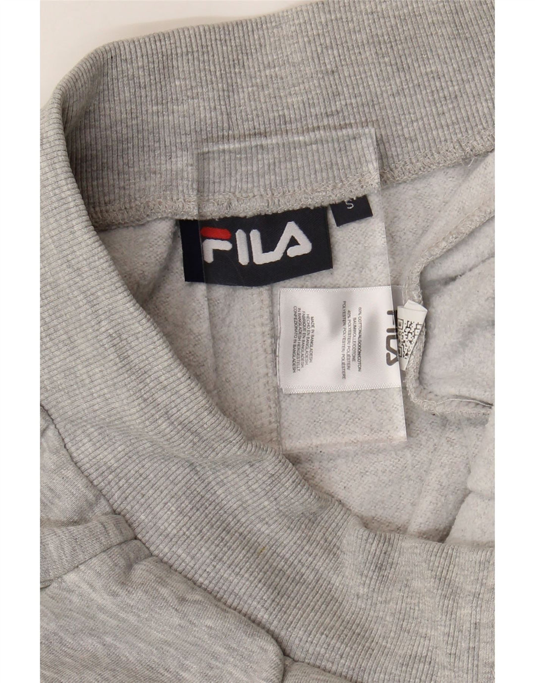 FILA Mens Graphic Tracksuit Trousers Joggers Small  Grey Colourblock Vintage Fila and Second-Hand Fila from Messina Hembry 