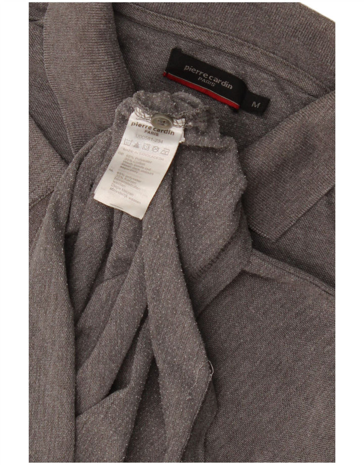 Cămașă polo Pierre Cardin pentru bărbați, gri mediu, poliester