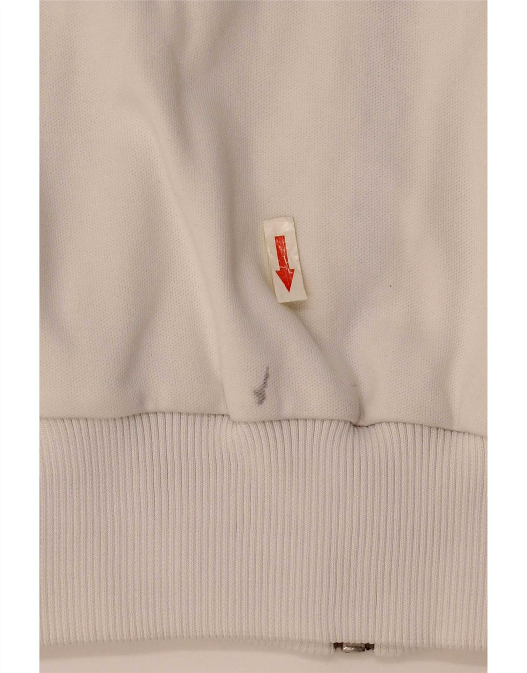 Jachetă de top pentru trening cu grafică Adidas pentru femei UK 10 Small White Colorblock