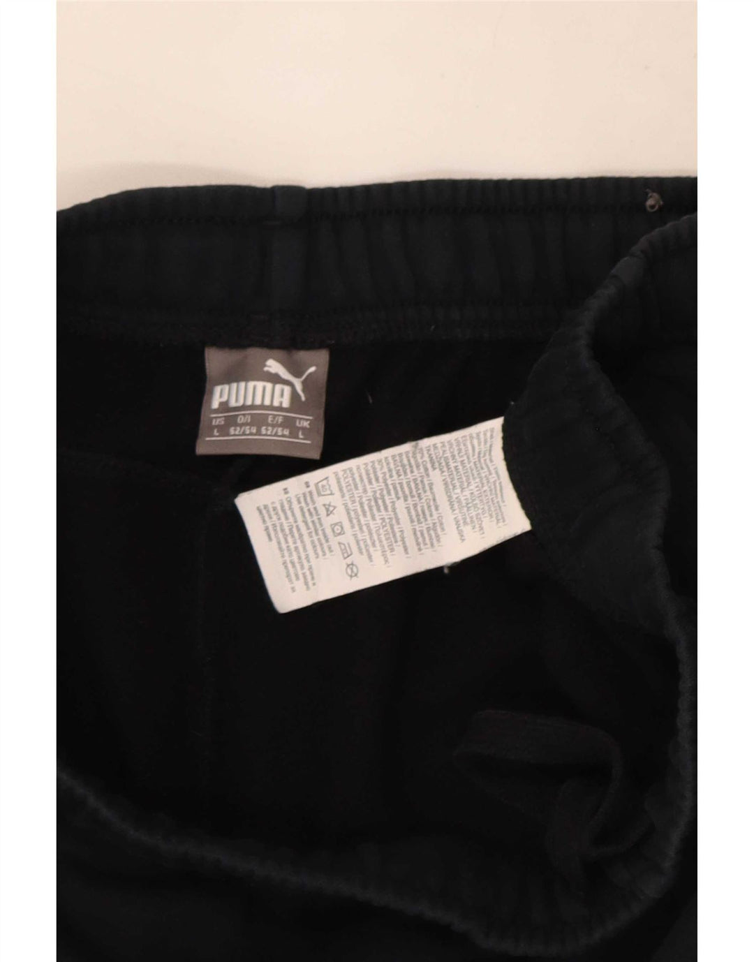 Puma Mens Tracksuit Trousers Joggers Large Black Cotton