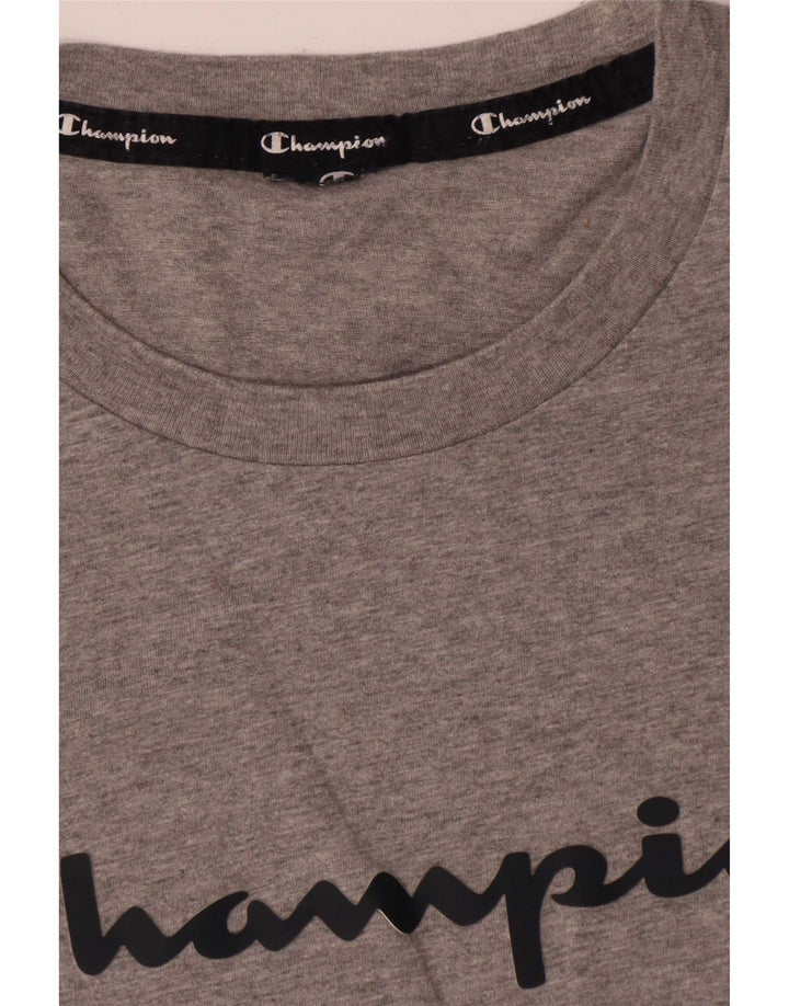 Tricou grafic pentru bărbați Champion Top Medium Gri