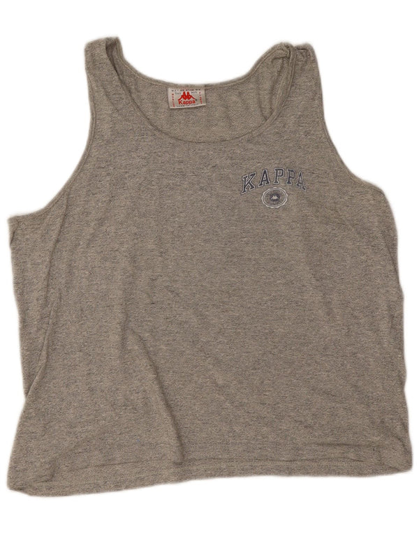 Vest Top pentru femei Kappa UK 16 mare bumbac gri