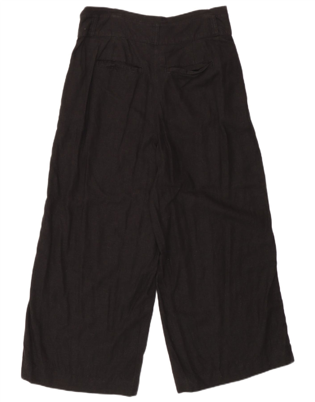 FAT FACE Pantaloni Capri pentru femei cu picioare largi UK 10 Small W30 L23 In negru