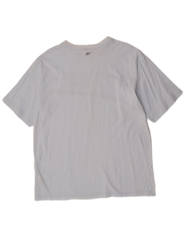 Tricou grafic pentru bărbați Reebok Top 2XL, bumbac, albastru
