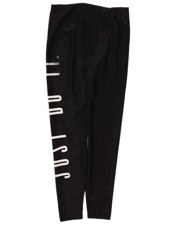 Leggings Nike Dri Fit Graphic pentru femei UK 8 Small Negru Poliester