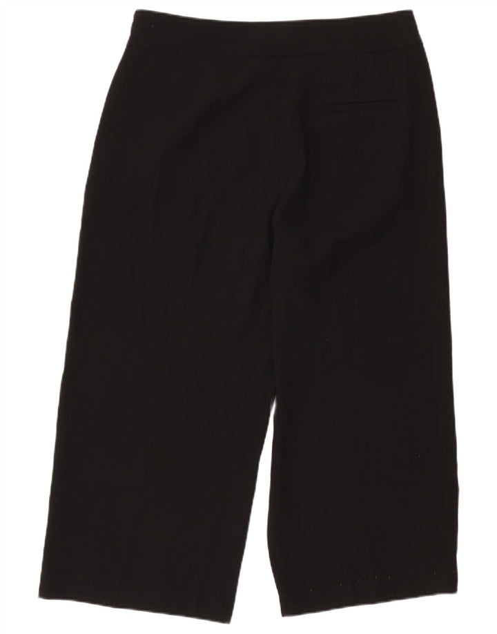 Pantaloni Capri pentru femei Marks & Spencer UK 16 Large W34 L22 Poliester negru