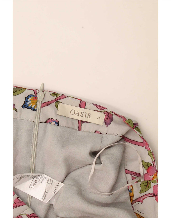 Fusta mini Wrap Oasis pentru femei UK 12 Medium W32 Multicolor Floral