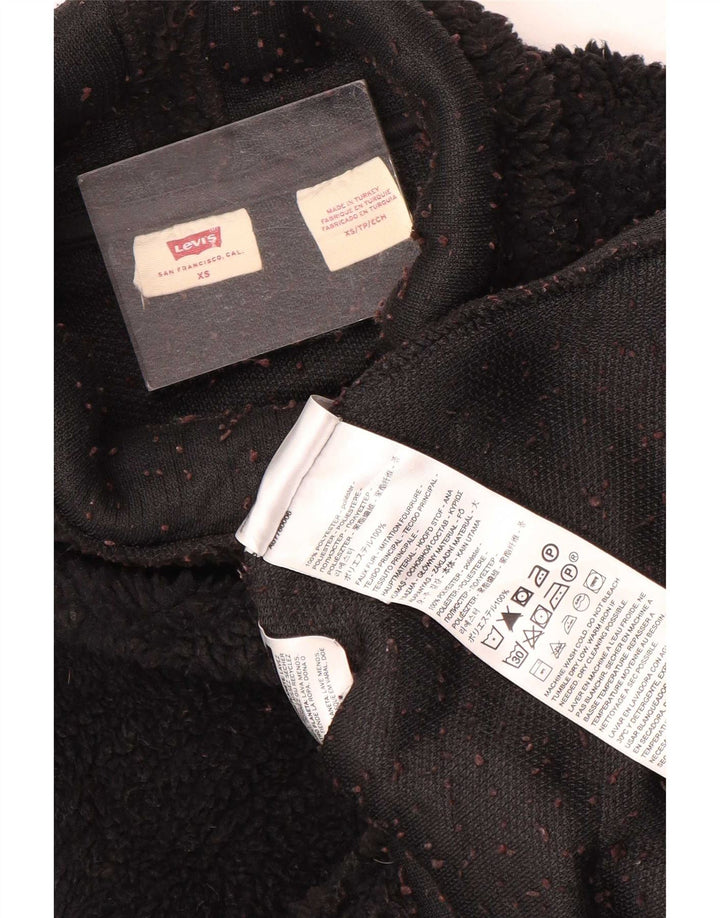 Pulover supradimensionat din lână Levi's pentru femei UK 6 XS Poliester negru