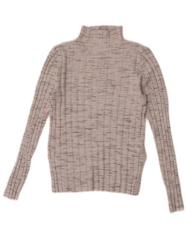 Pulover cu gât țestoasă pentru femei Topshop, UK 8, mic, gri, pete