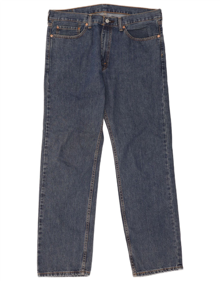 Blugi drepti pentru bărbați Levi's 505 W36 L32 Bumbac albastru