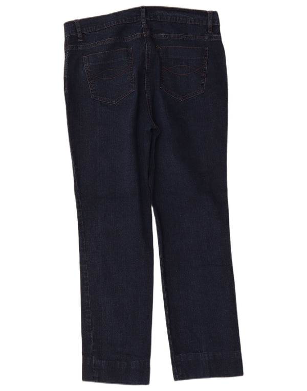 Blugi drepti pentru femei Marks & Spencer UK 14 Large W32 L27 Bleumarin