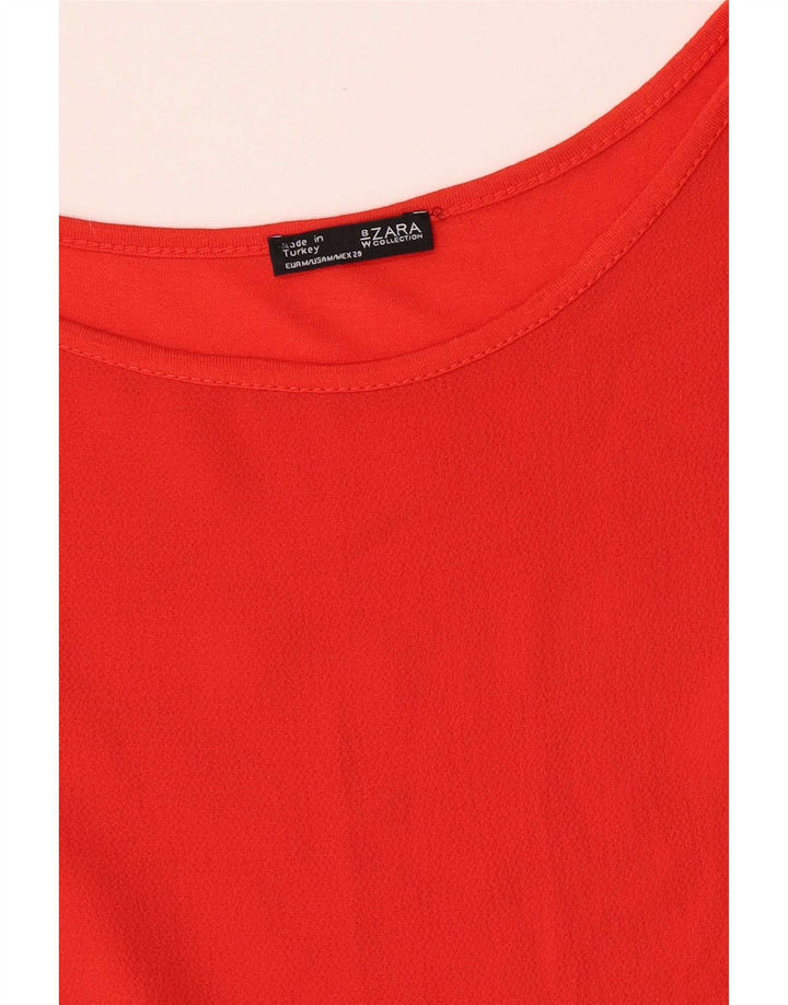 Bluză pentru femei Zara UK 12 Medium Red