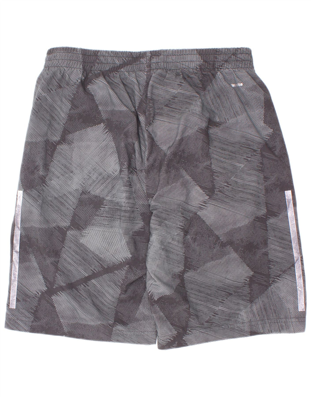 Pantaloni scurți sport adidas Climalite pentru băieți 13-14 ani poliester geometric gri