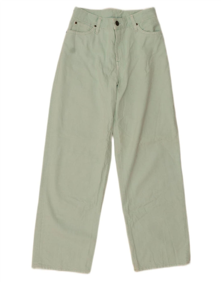 Blugi Lee pentru femei cu picioare largi W28 L29 bumbac verde