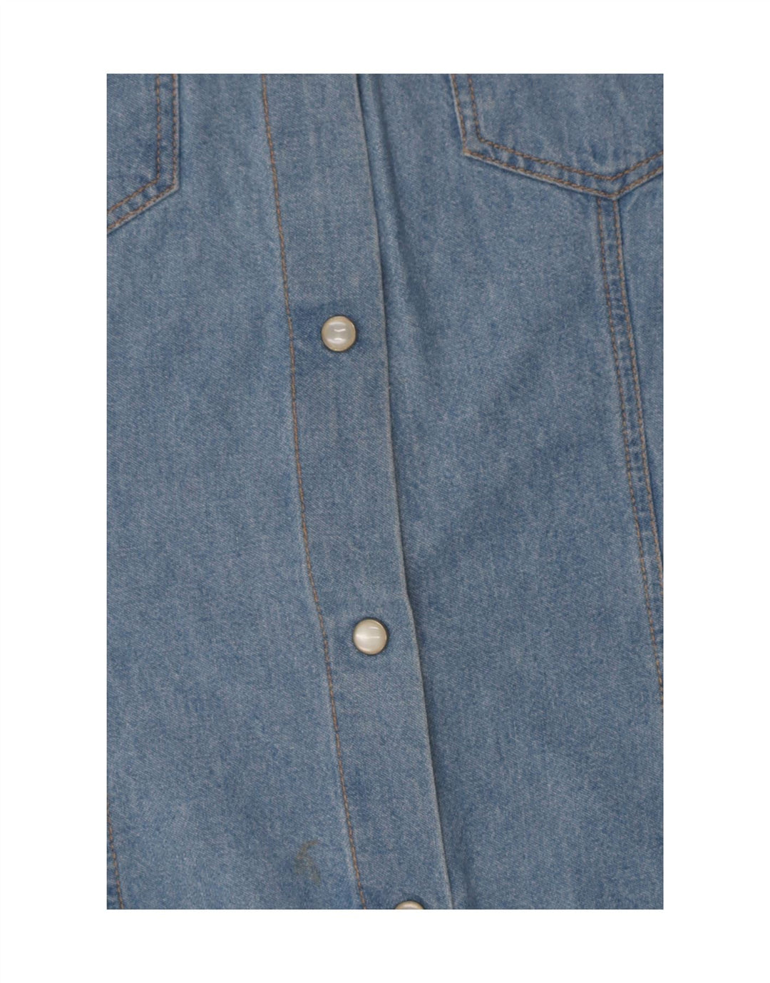 Și cămașă de denim fără mâneci pentru femei IT 46 mare bumbac albastru