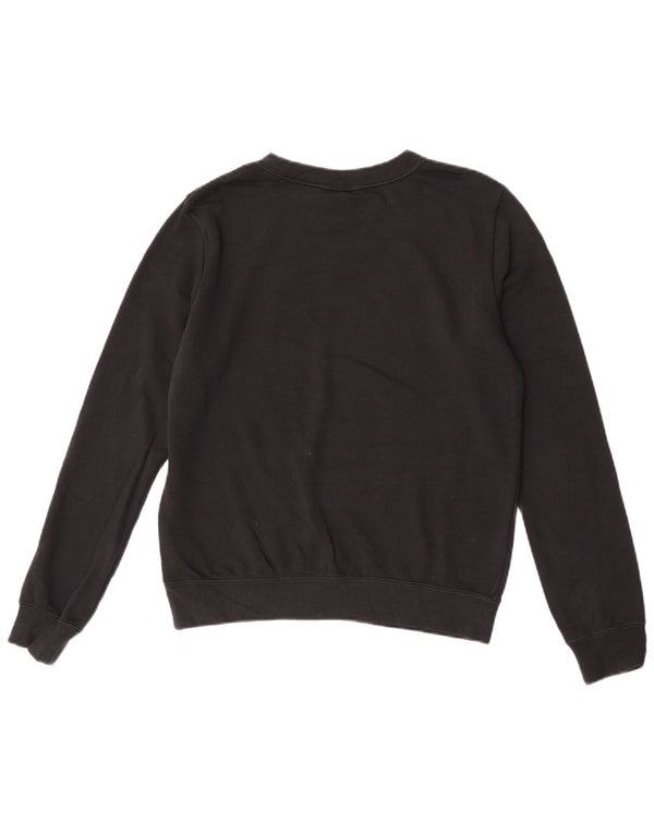 Pulover supradimensionat cu grafic Nike pentru femei UK 6 XS Bumbac negru