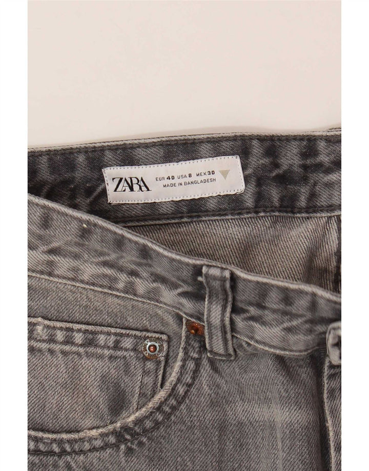Blugi drepti pentru femei Zara EU 40 Medium W30 L29 Gri