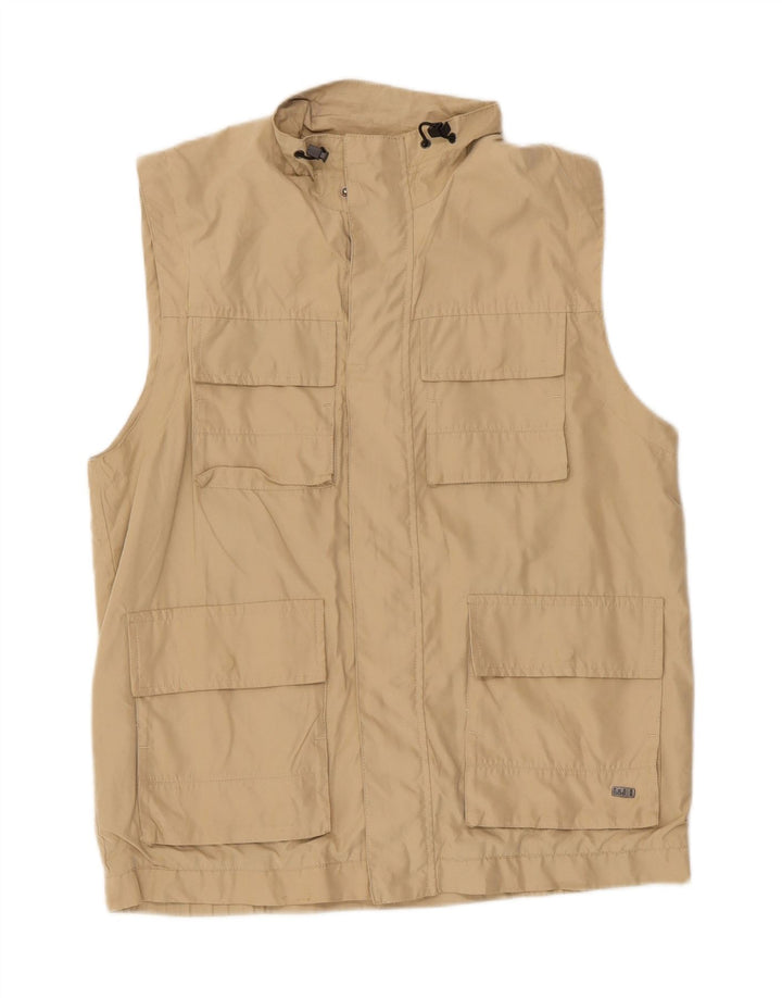 WAMPUM Gilet utilitar pentru bărbați UK 38 Medium Beige Poliester