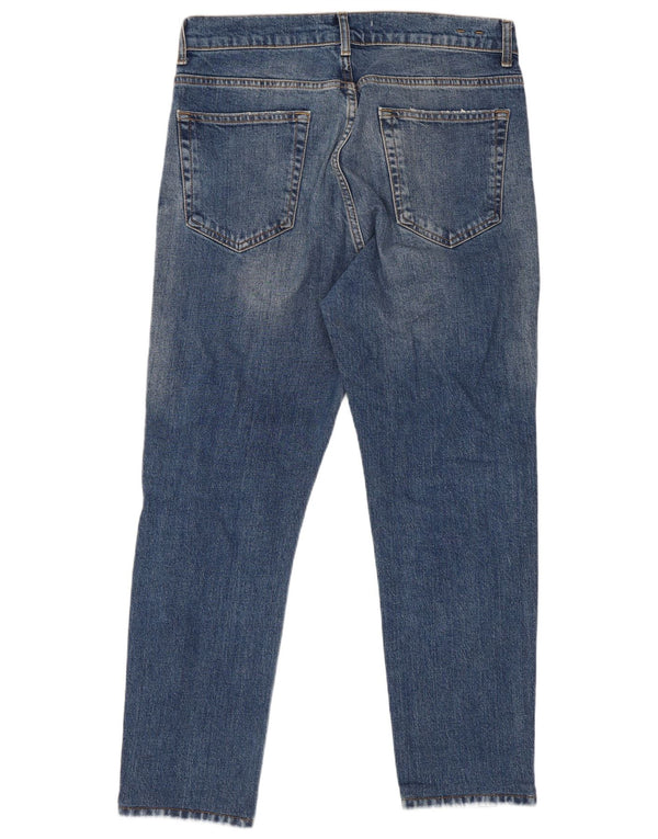 Blugi tăiați pentru bărbați Zara EU 42 Large W32 L26 Blue Bumbac