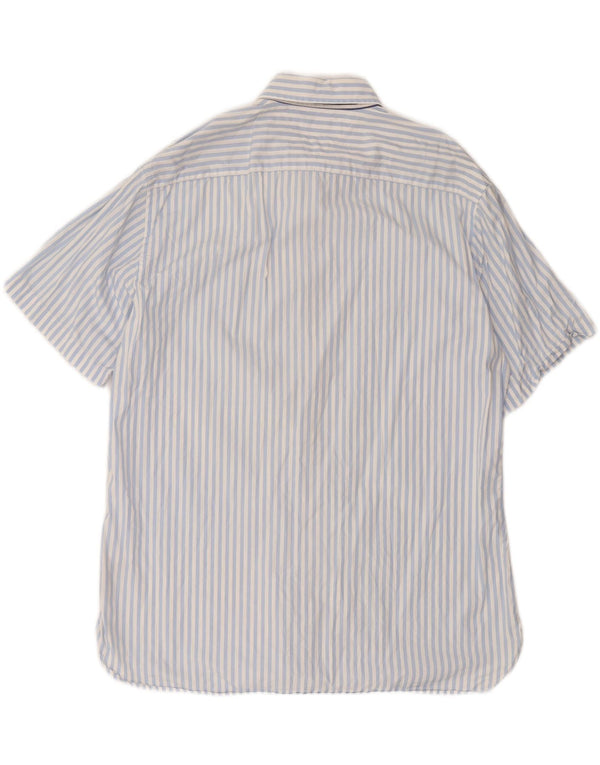 Cămașă personalizată cu mânecă scurtă pentru bărbați Tommy Hilfiger, bumbac cu dungi XL, albastru