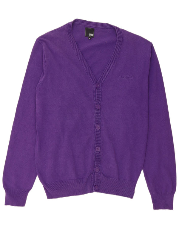 Pulover cardigan pentru bărbați JACK & JONES XL violet