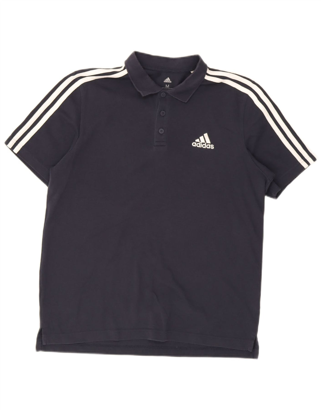 Tricou polo Adidas pentru bărbați, bumbac mediu albastru bleumarin
