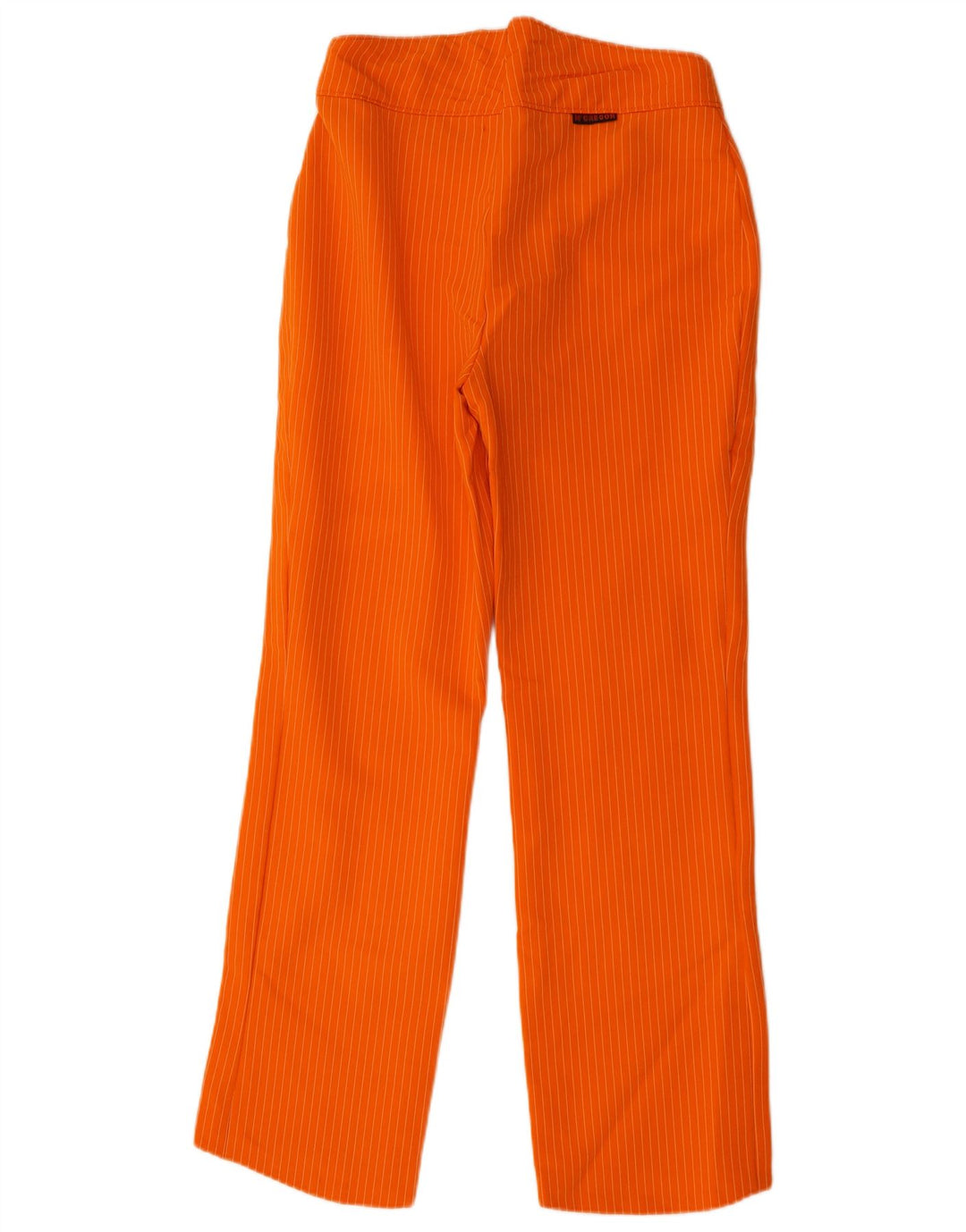 Pantaloni casual de damă vintage EU 40 Medium W28 L30 Orange Pinstripe