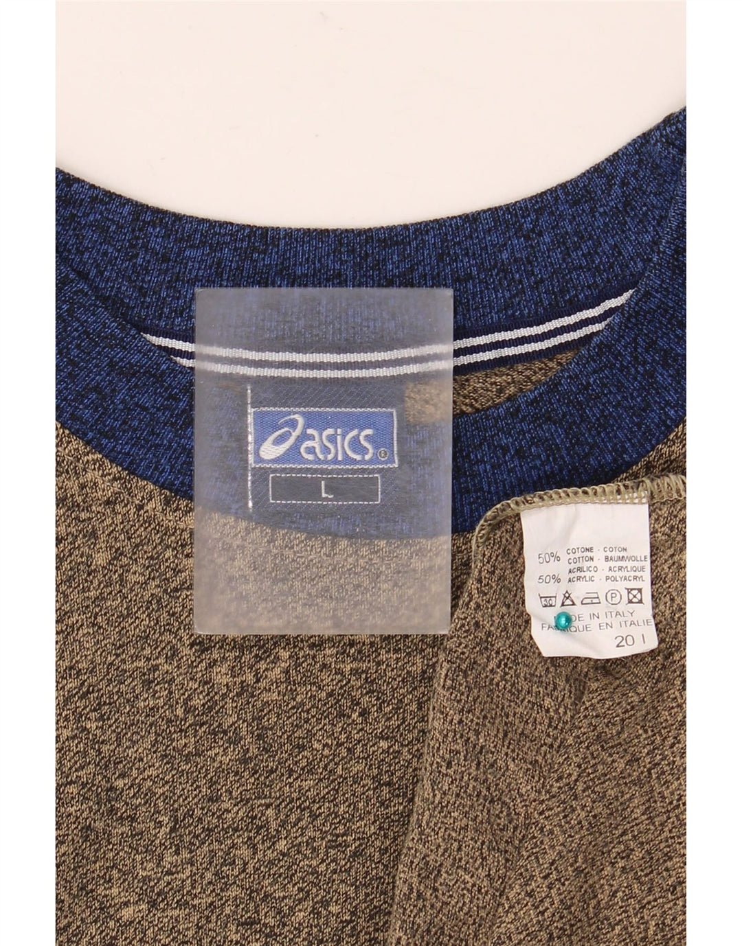 Tricou pentru bărbați ASICS Top mare maro, bumbac color bloc