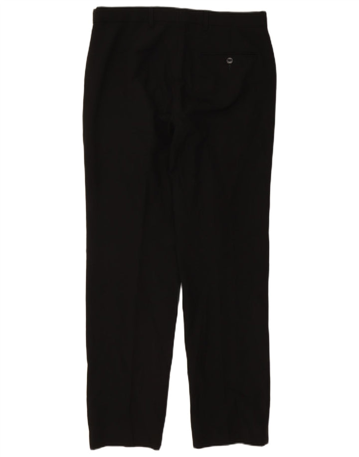 Marks & Spencer Pantaloni drepți pentru bărbați L32 L31 Poliester negru