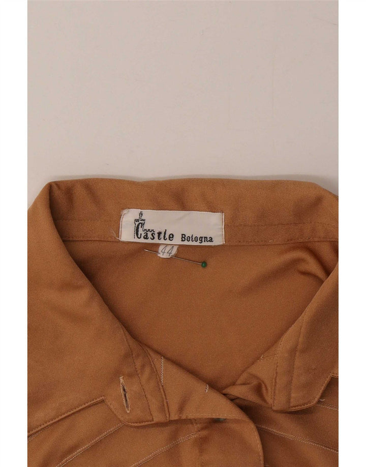Bluză cămașă pentru femei Castle UK 12 Medium Beige Poliester